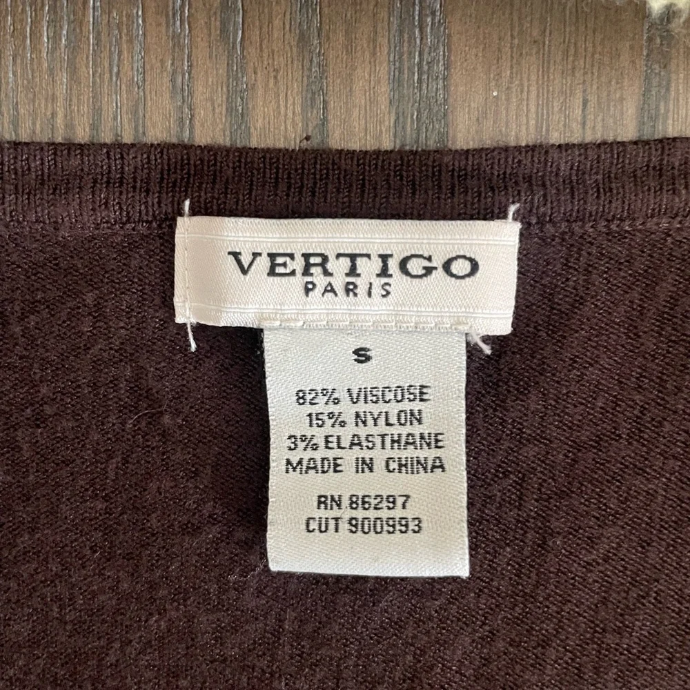 Vertigo Paris Chocolate Long Sleeve Dress - Picture 5 of 5